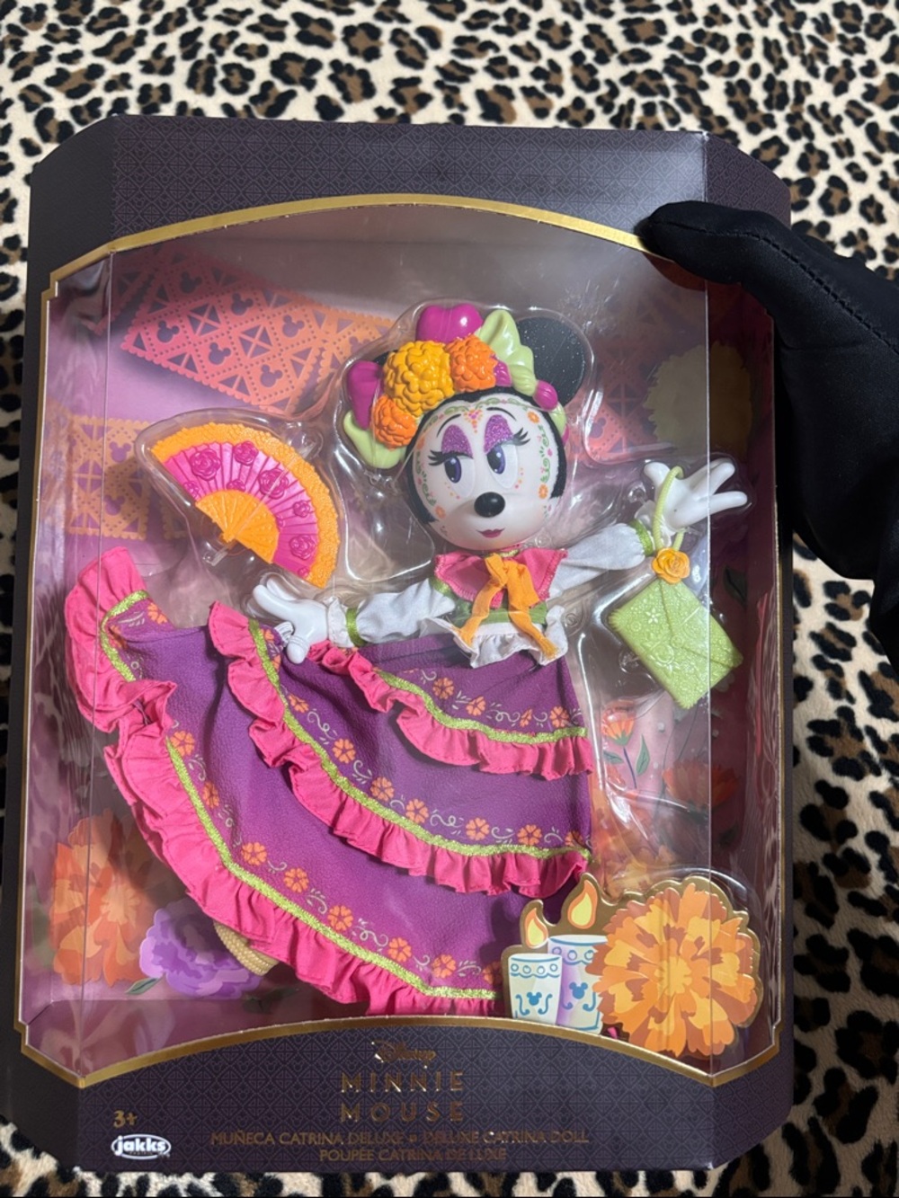 2022 Disney Parks MINNIE MOUSE Deluxe Catrina Doll Day of the Dead Skull Mexico - Picture 3 of 15